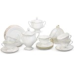 Serwis  do kawy bone china (100-6400)