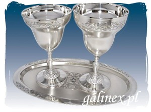 Komplet do wina srebro, pozłacane 576gr (400-0060)