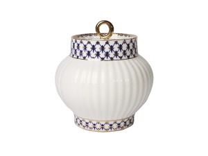 Cukierniczka kostna porcelana Lomonosow (100-1035)